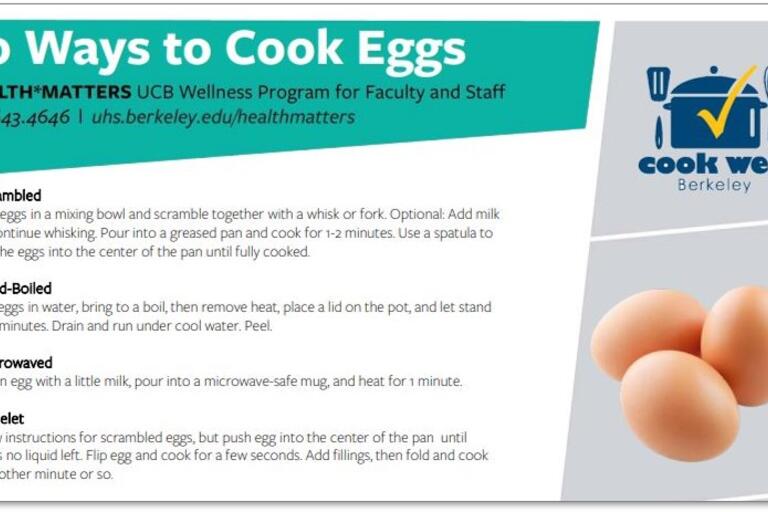 10 ways to cook eggs handout