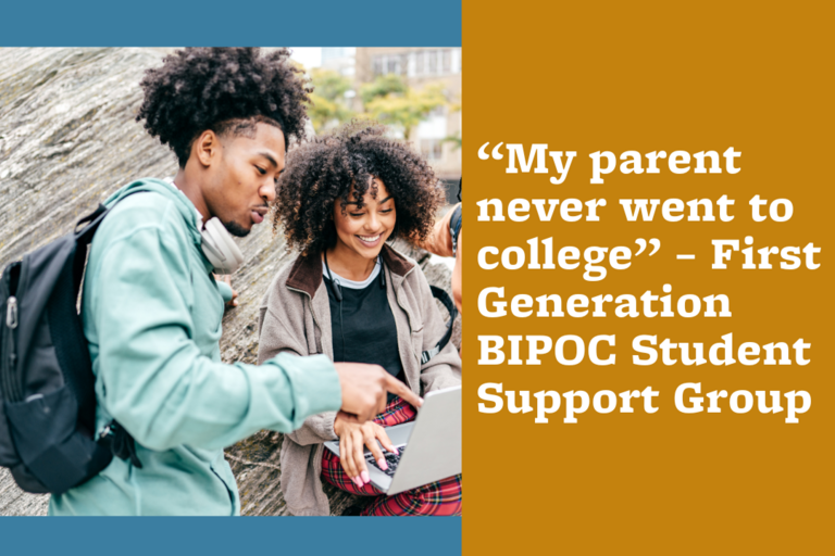 My Parent Never Went to College Support Group Portfolio Image