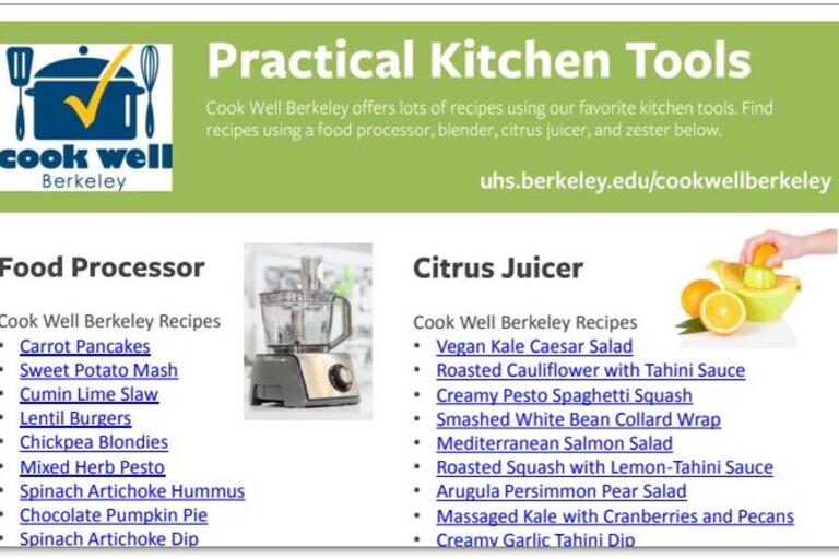 practical kitchen tools handout