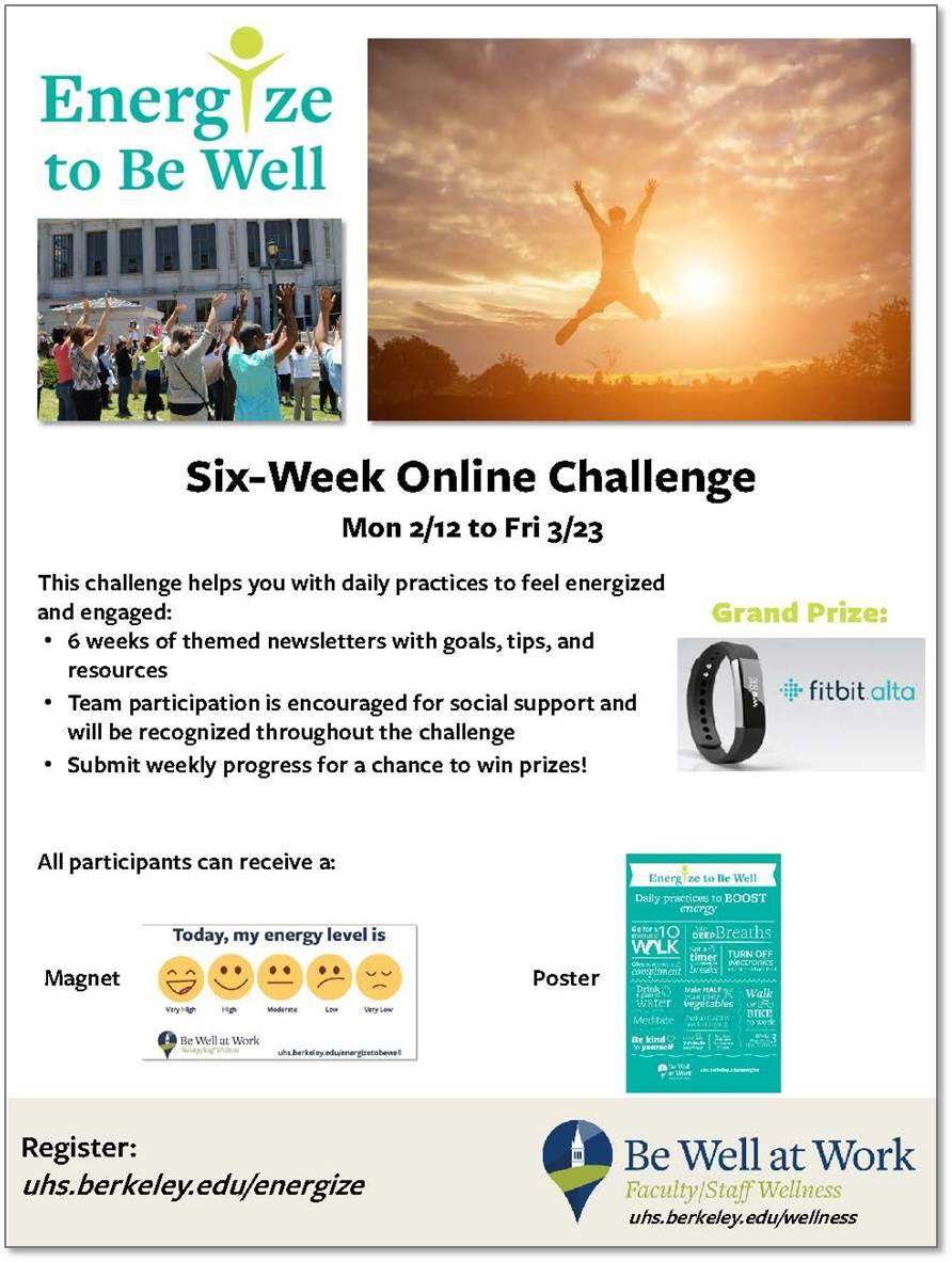 Energize to Be Well Flyer