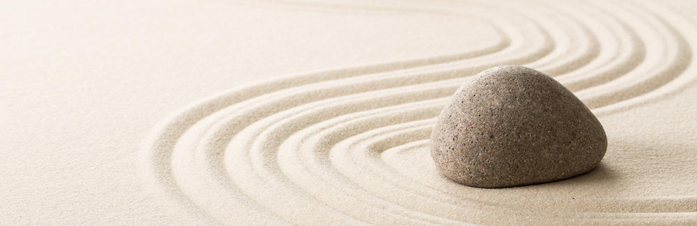 image of zen rock garden