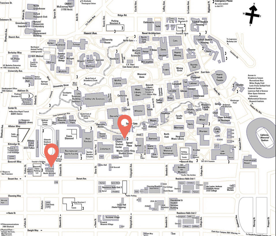 UC Berkeley Map