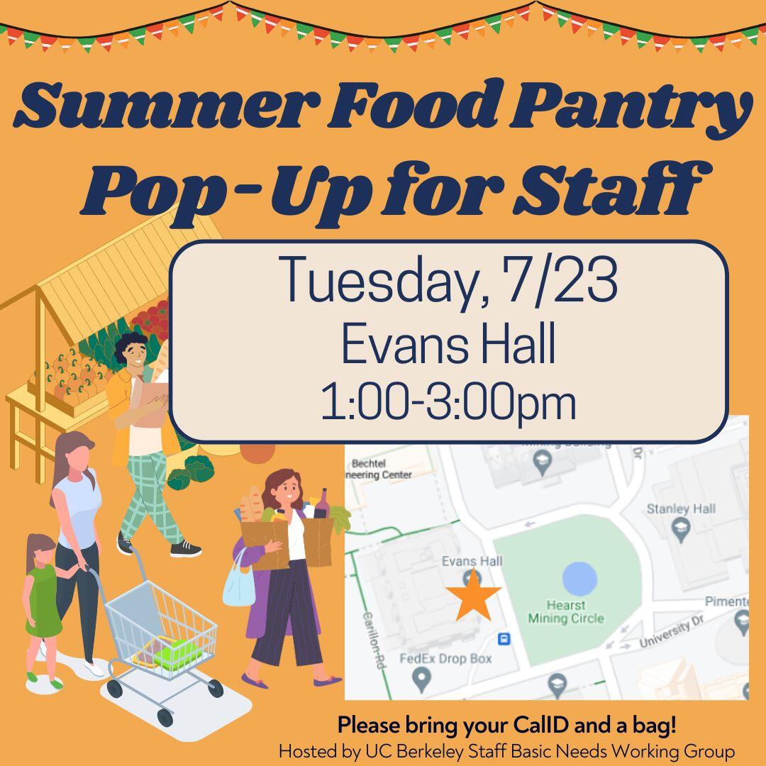 Summer food pantry pop up for staff