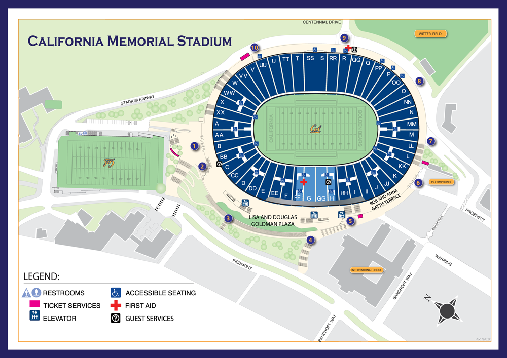 Cal Memorial Stadium Seating Chart