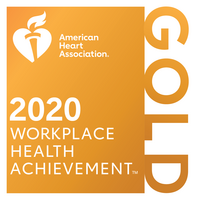  American heart association. 2020 workplace health achievement, gold.