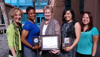 Wellness Program Staff Photo with Platinum Award