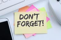 Image of Don't Forget Sticky Note