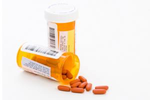 Picture of prescription drug bottles