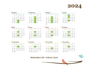 UC Berkeley 2024 Cohort Calendar
