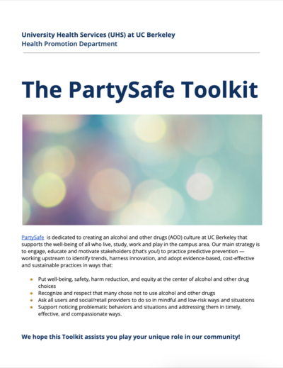 PartySafe Toolkit PartySafe Toolkit