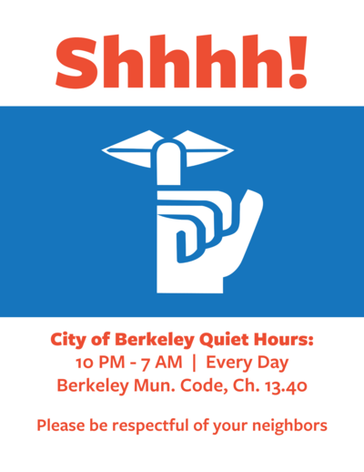 City of Berkeley Quiet Hours